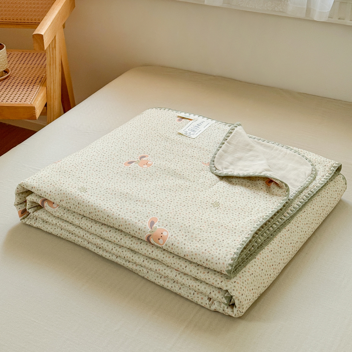 91家纺网 家纺一手货源 找家纺 雯雨家纺 2026新款全棉双层纱新疆棉花夏被空调被被子被芯 梦想小筑