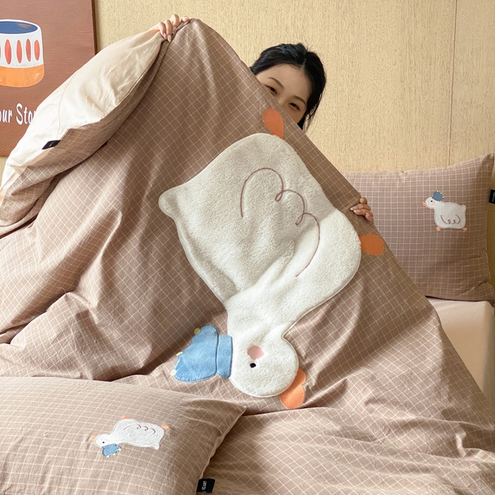 91家纺网 家纺一手货源 找家纺 （总）卡姿家纺 2026春夏全棉萌趣气质大贴布系列四件套— 第一季