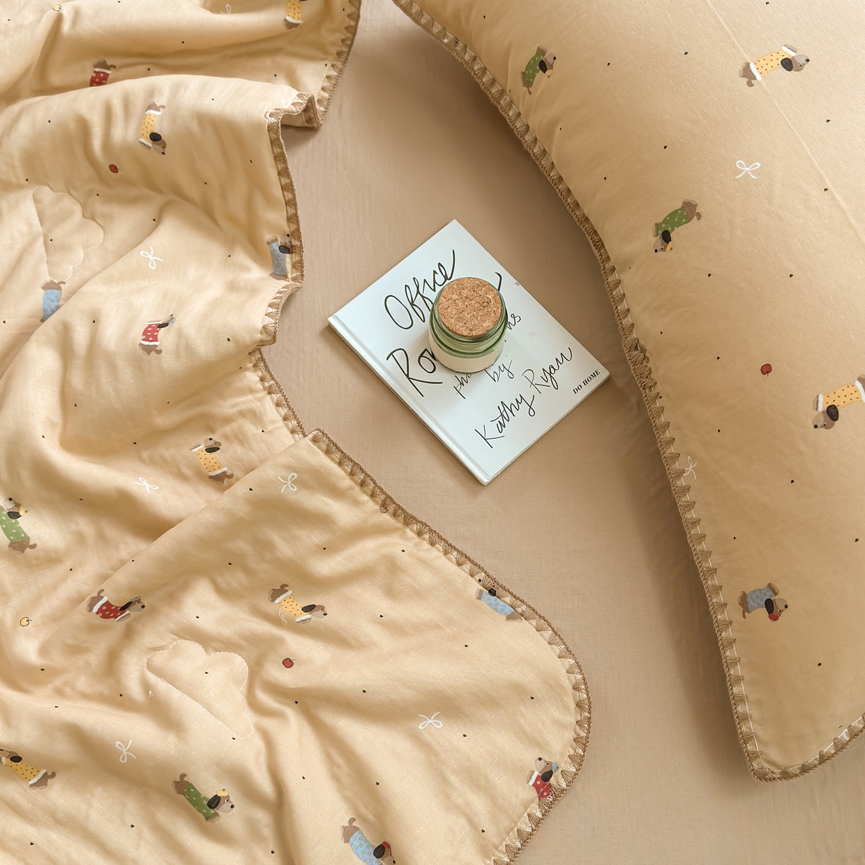 91家纺网 家纺一手货源 找家纺 雯雨家纺 2026新款全棉双层纱新疆棉花夏被空调被被子被芯 皮皮狗