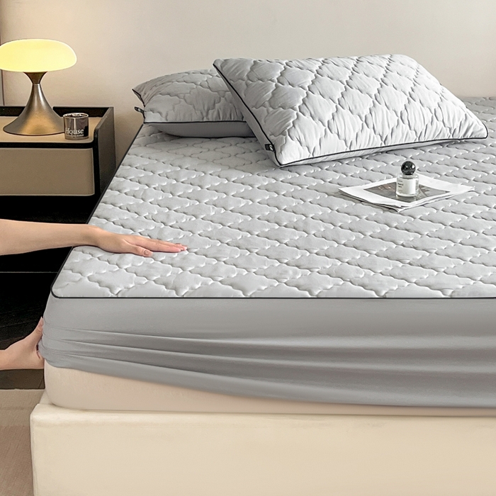 91家纺网 家纺一手货源 找家纺 （总）卡姿家纺 2026中科院抗菌防螨全棉床笠席梦思床垫保护套