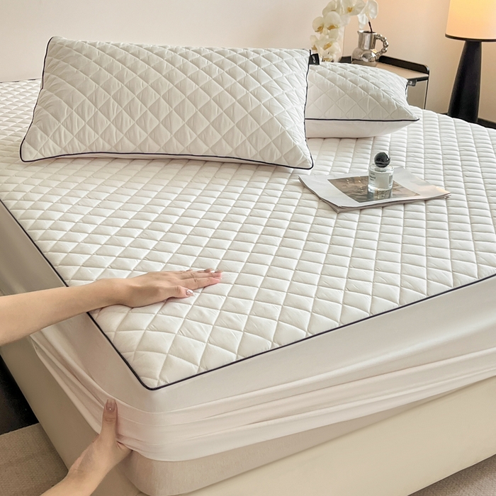 91家纺网 家纺一手货源 找家纺 （总）卡姿家纺 2026中科院抗菌防螨全棉床笠席梦思床垫保护套