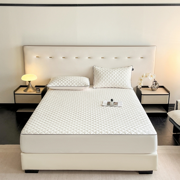 91家纺网 家纺一手货源 找家纺 （总）卡姿家纺 2026中科院抗菌防螨全棉床笠席梦思床垫保护套