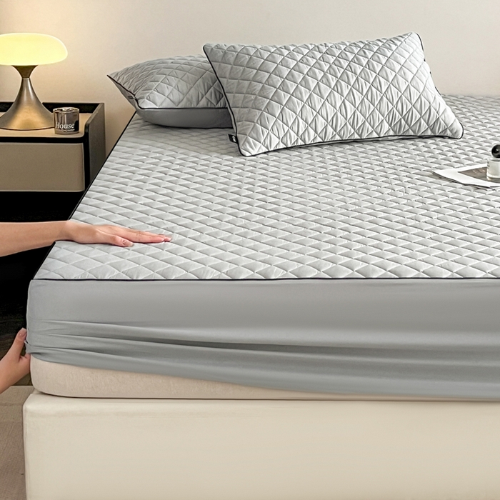 91家纺网 家纺一手货源 找家纺 （总）卡姿家纺 2026中科院抗菌防螨全棉床笠席梦思床垫保护套