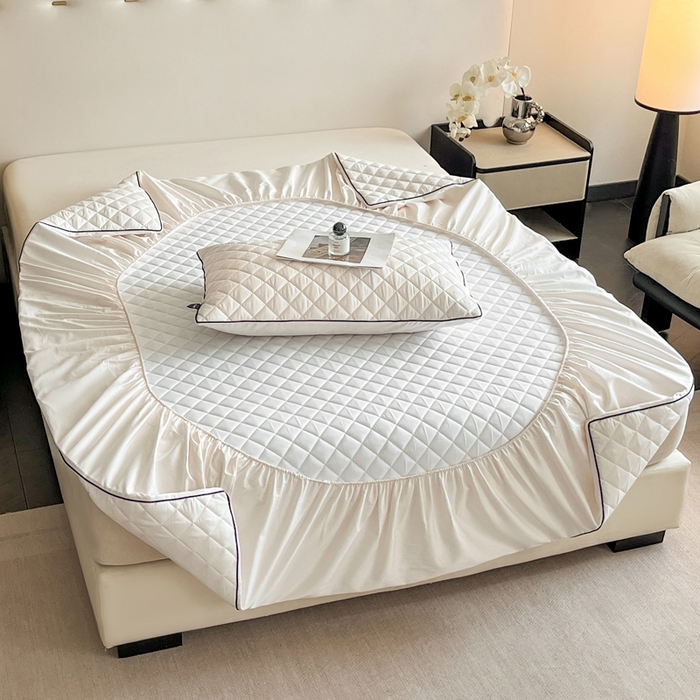 91家纺网 家纺一手货源 找家纺 （总）卡姿家纺 2026中科院抗菌防螨全棉床笠席梦思床垫保护套