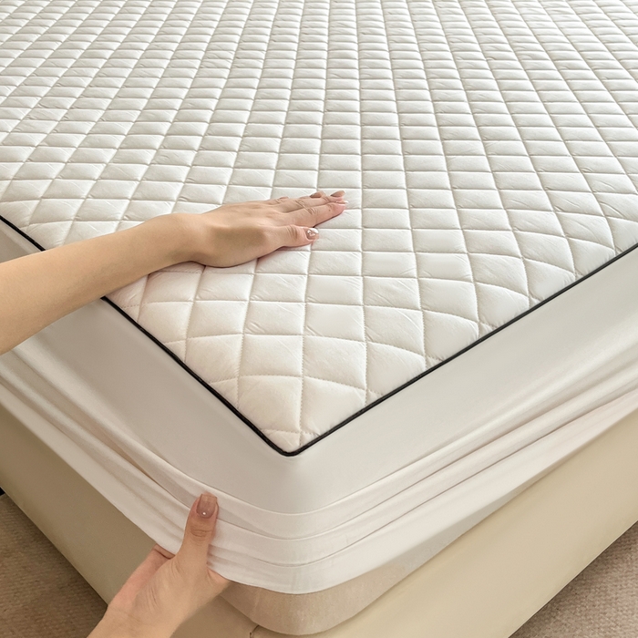 91家纺网 家纺一手货源 找家纺 （总）卡姿家纺 2026中科院抗菌防螨全棉床笠席梦思床垫保护套