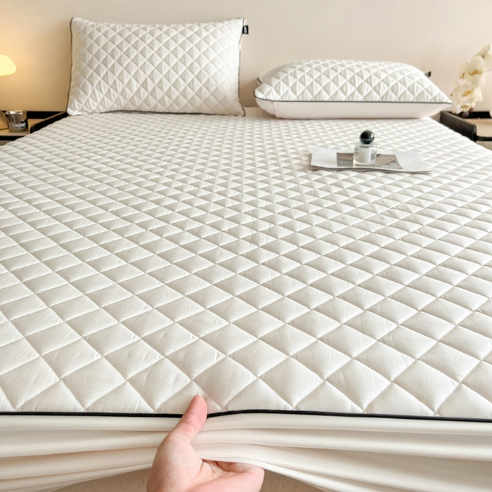 91家纺网 家纺一手货源 找家纺 （总）卡姿家纺 2026中科院抗菌防螨全棉床笠席梦思床垫保护套