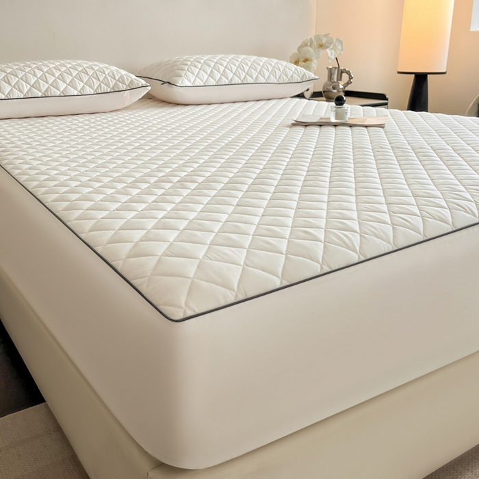 91家纺网 家纺一手货源 找家纺 （总）卡姿家纺 2026中科院抗菌防螨全棉床笠席梦思床垫保护套