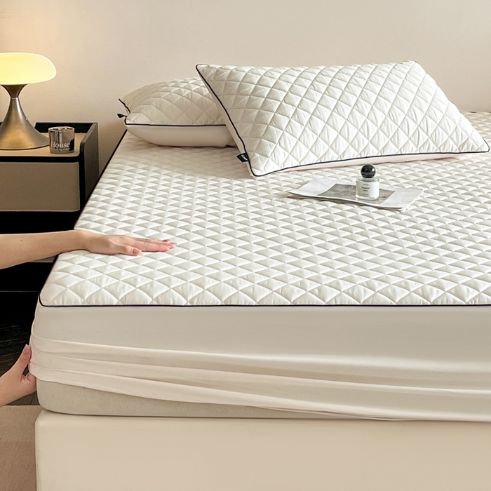 91家纺网 家纺一手货源 找家纺 （总）卡姿家纺 2026中科院抗菌防螨全棉床笠席梦思床垫保护套