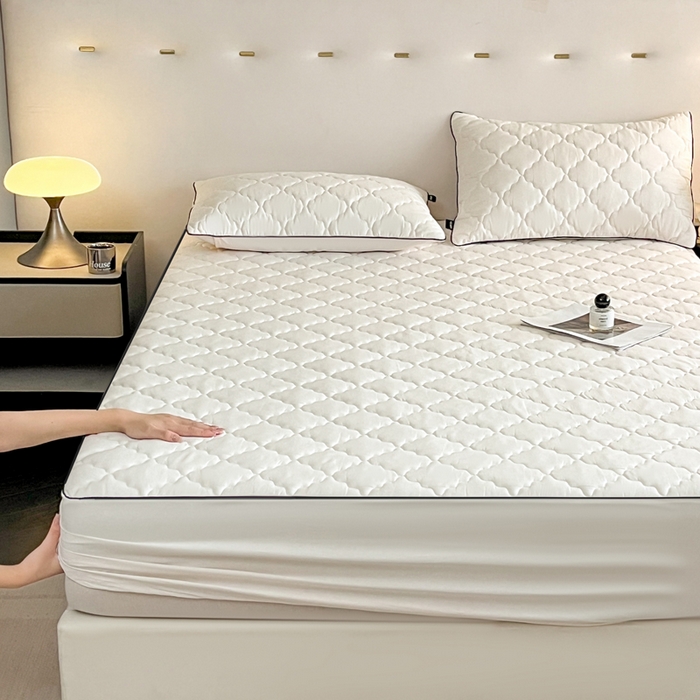 91家纺网 家纺一手货源 找家纺 （总）卡姿家纺 2026中科院抗菌防螨全棉床笠席梦思床垫保护套