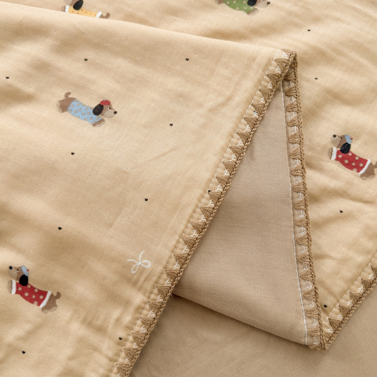 91家纺网 家纺一手货源 找家纺 雯雨家纺 2026新款全棉双层纱新疆棉花夏被空调被被子被芯 皮皮狗