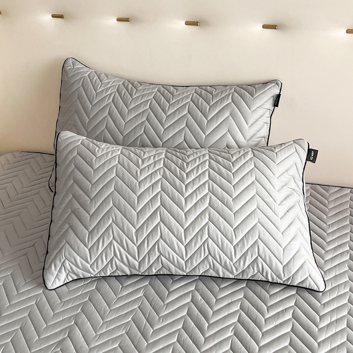 91家纺网 家纺一手货源 找家纺 卡姿家纺 2026中科院抗菌防螨全棉床笠席梦思床垫保护套 玛瑞-灰