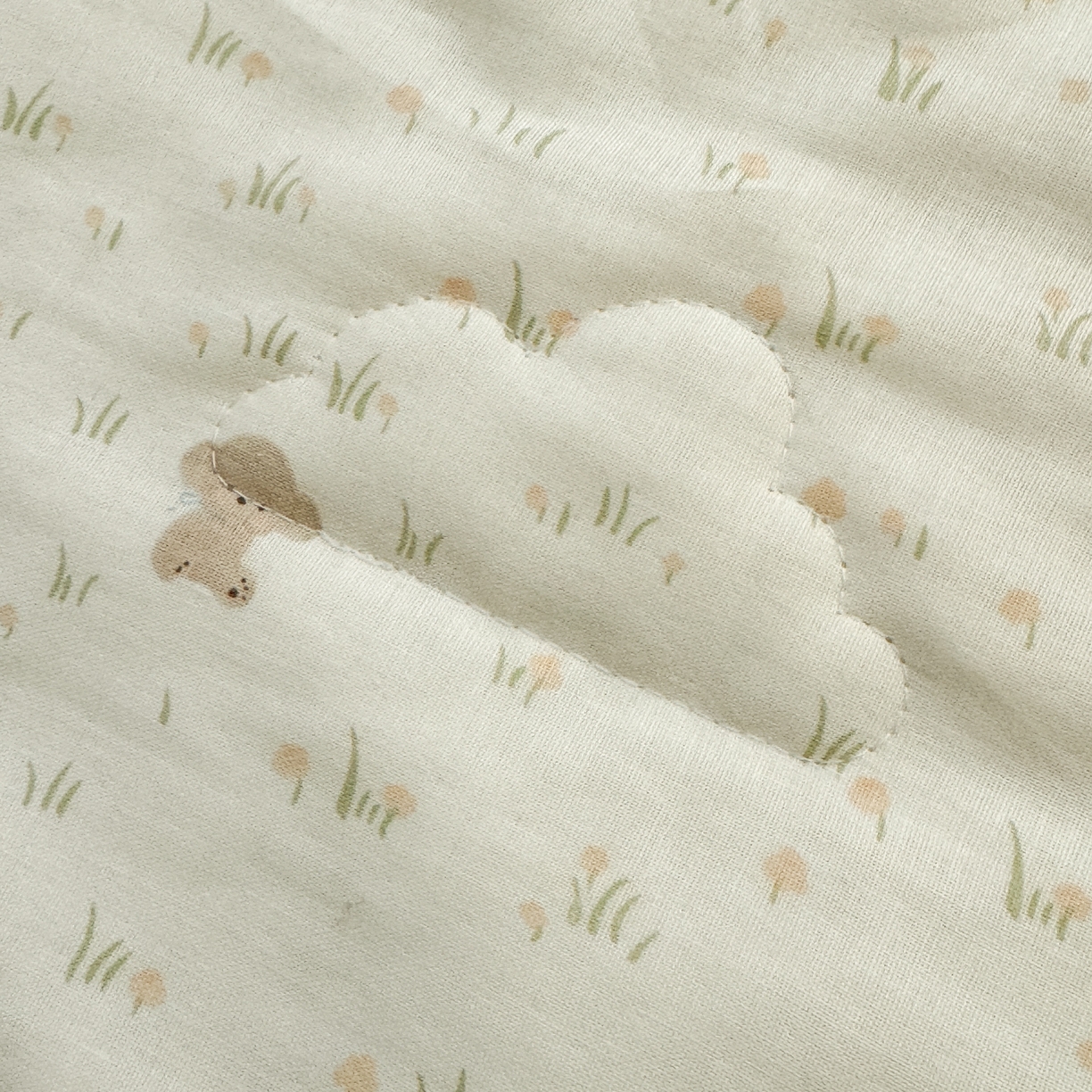 91家纺网 家纺一手货源 找家纺 雯雨家纺 2026新款全棉双层纱新疆棉花夏被空调被被子被芯 田园小熊