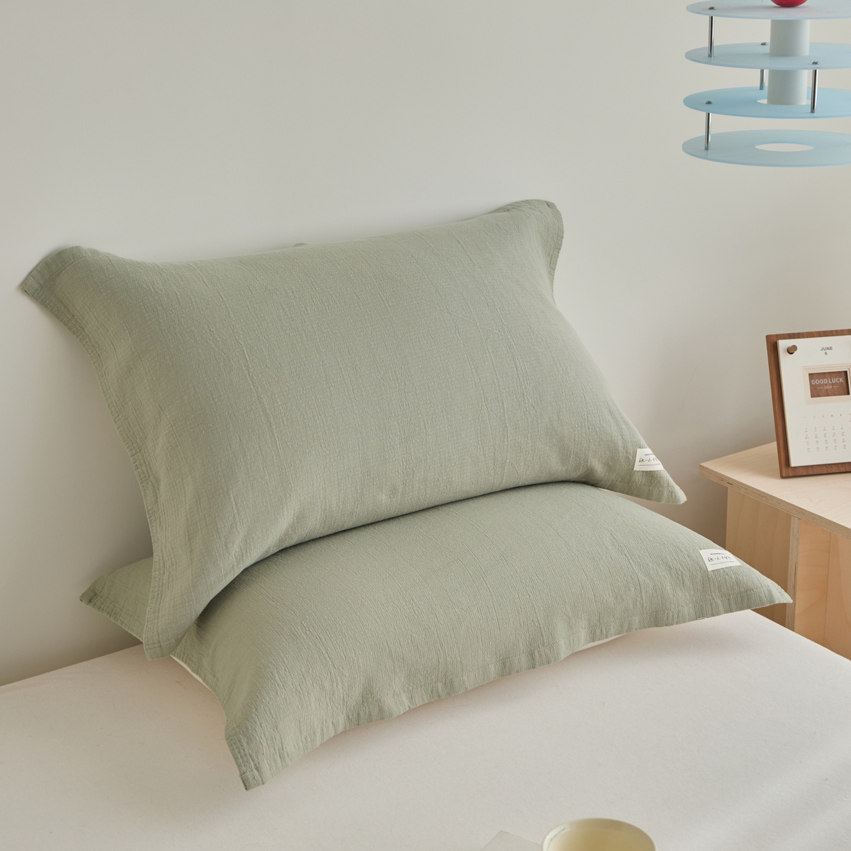 91家纺网 家纺一手货源 找家纺 （总）百寐 2026全棉纯棉枕巾50*80纯棉简约棉麻透气枕巾大小枕芯通用