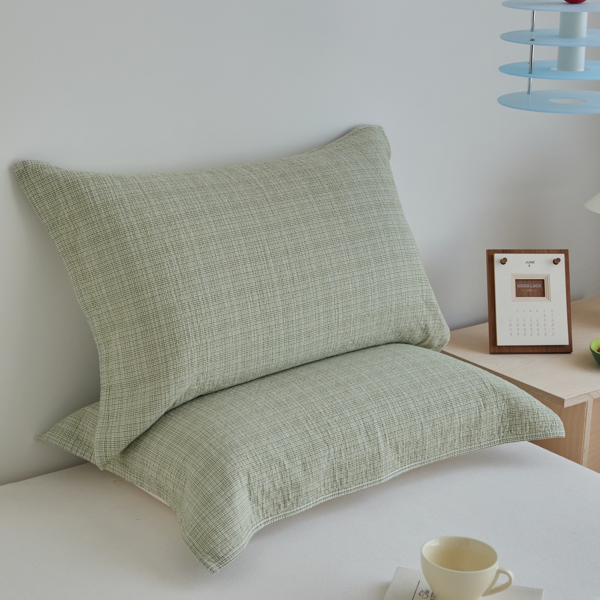 91家纺网 家纺一手货源 找家纺 （总）百寐 2026全棉纯棉枕巾50*80纯棉简约棉麻透气枕巾大小枕芯通用