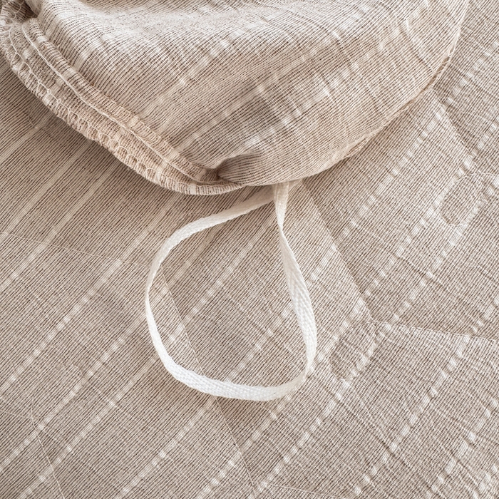 91家纺网 家纺一手货源 找家纺 （总）蝶帕家纺 2026新款无印色织提花加棉床笠四件套