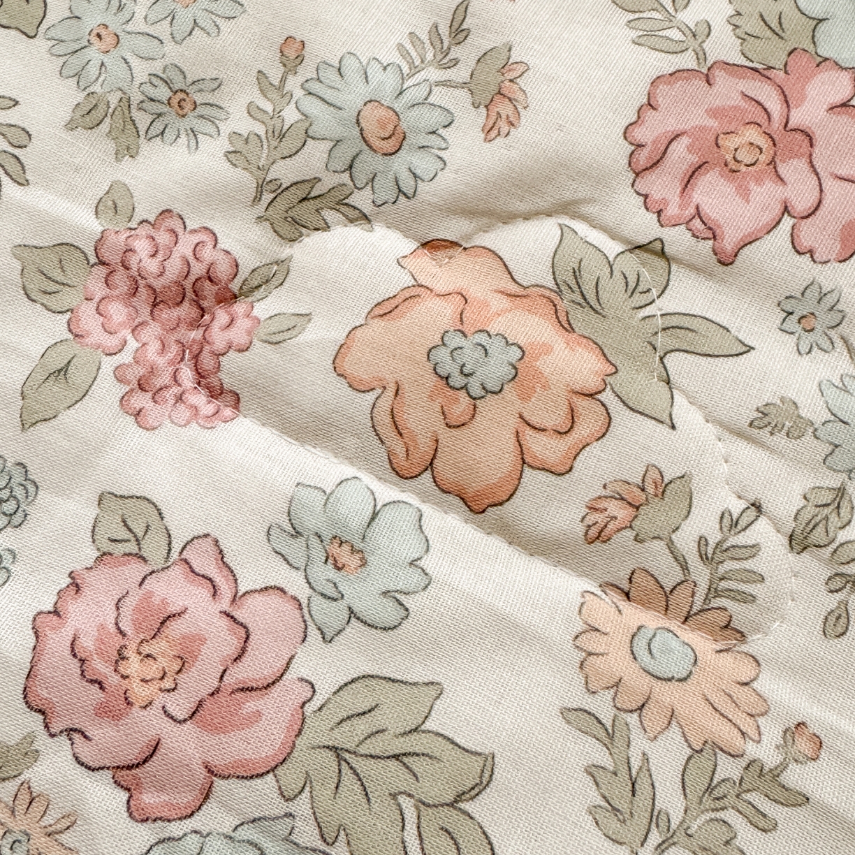 91家纺网 家纺一手货源 找家纺 雯雨家纺 2026新款全棉双层纱新疆棉花夏被空调被被子被芯 香水繁花-米