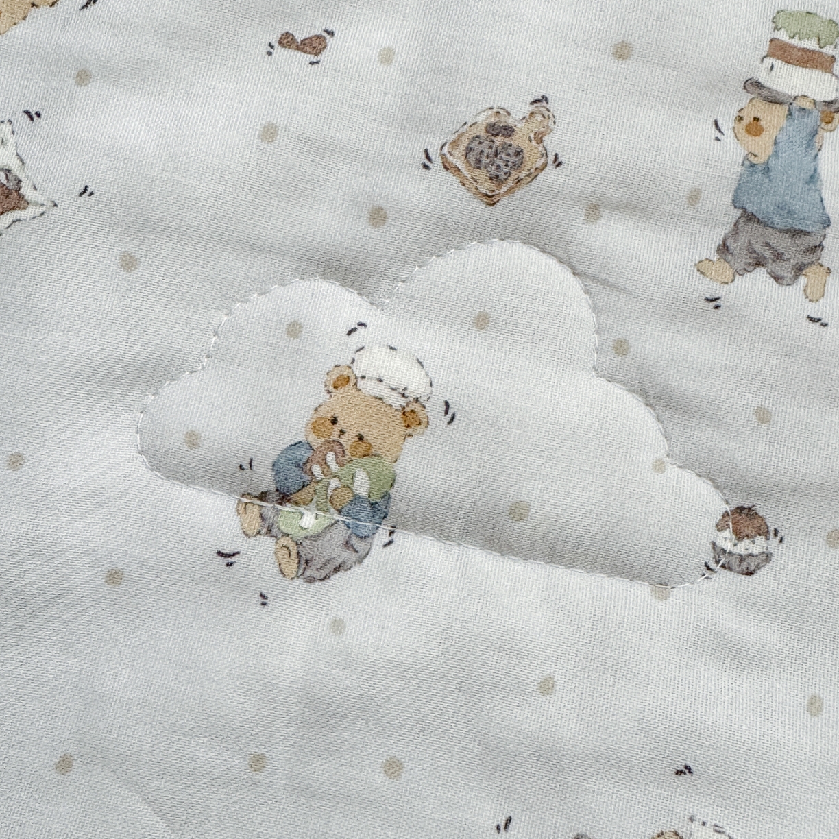 91家纺网 家纺一手货源 找家纺 雯雨家纺 2026新款全棉双层纱新疆棉花夏被空调被被子被芯 小熊礼物