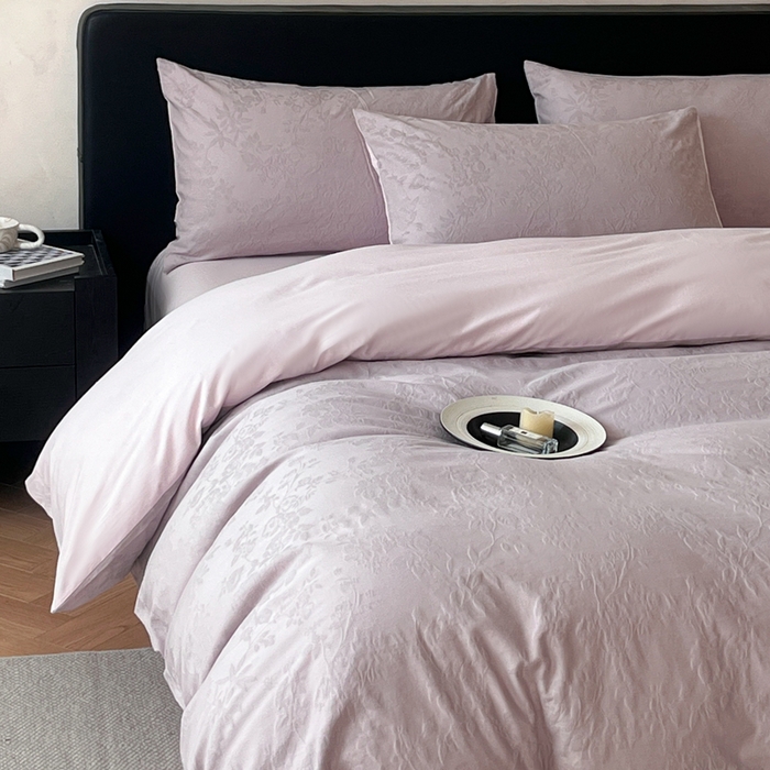 91家纺网 家纺一手货源 找家纺 （总）卡姿家纺 2026春夏全棉高密厚织大提花轻奢四件套