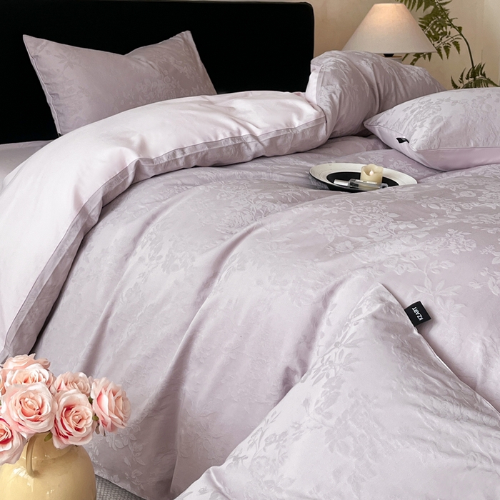 91家纺网 家纺一手货源 找家纺 （总）卡姿家纺 2026春夏全棉高密厚织大提花轻奢四件套