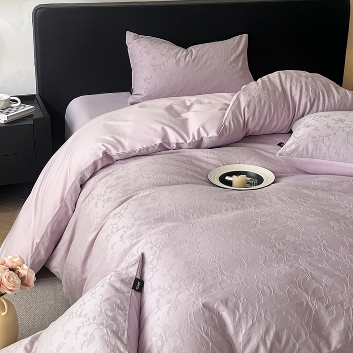 91家纺网 家纺一手货源 找家纺 （总）卡姿家纺 2026春夏全棉高密厚织大提花轻奢四件套