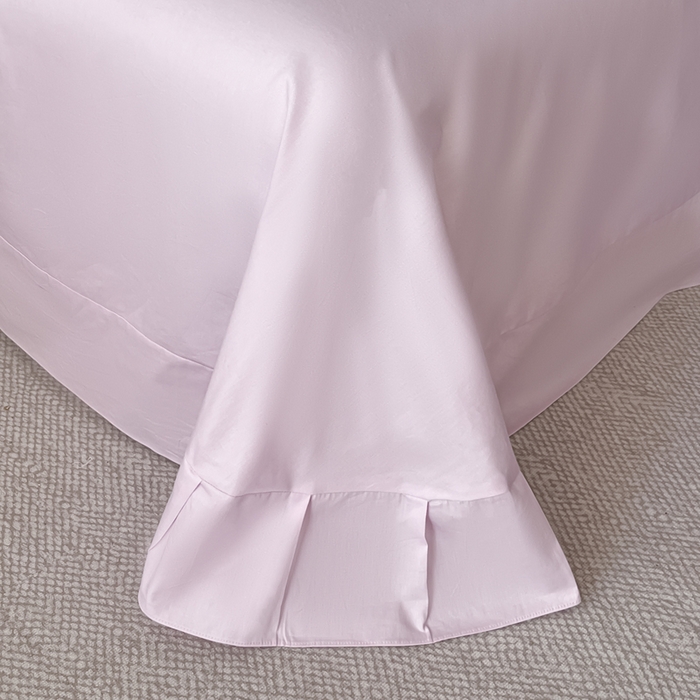 91家纺网 家纺一手货源 找家纺 卡姿家纺 2026春夏全棉高密厚织大提花轻奢四件套 露柯-丁香紫