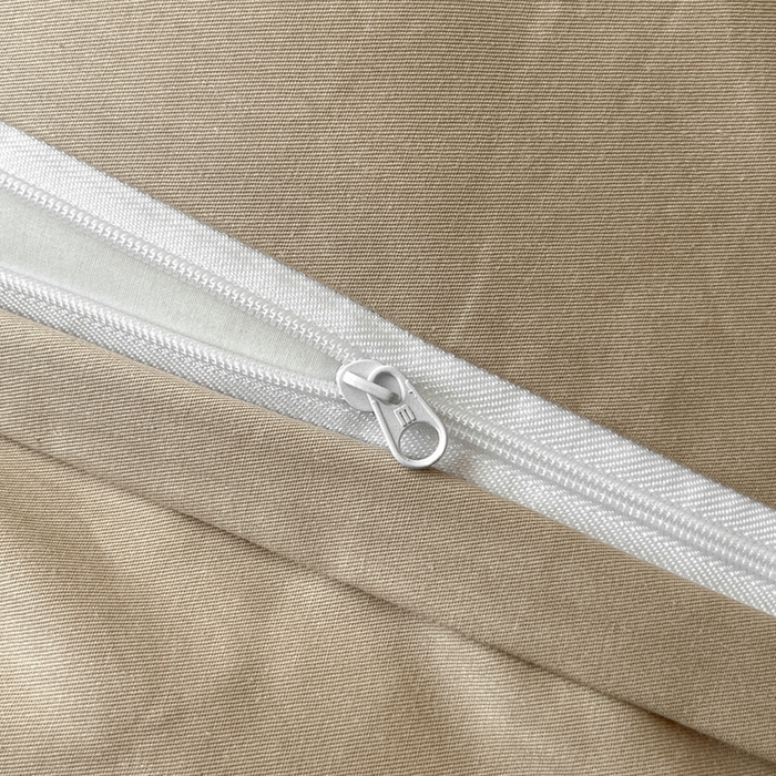 91家纺网 家纺一手货源 找家纺 卡姿家纺 2026春夏全棉高密厚织大提花轻奢四件套 腰果素绘-香槟驼