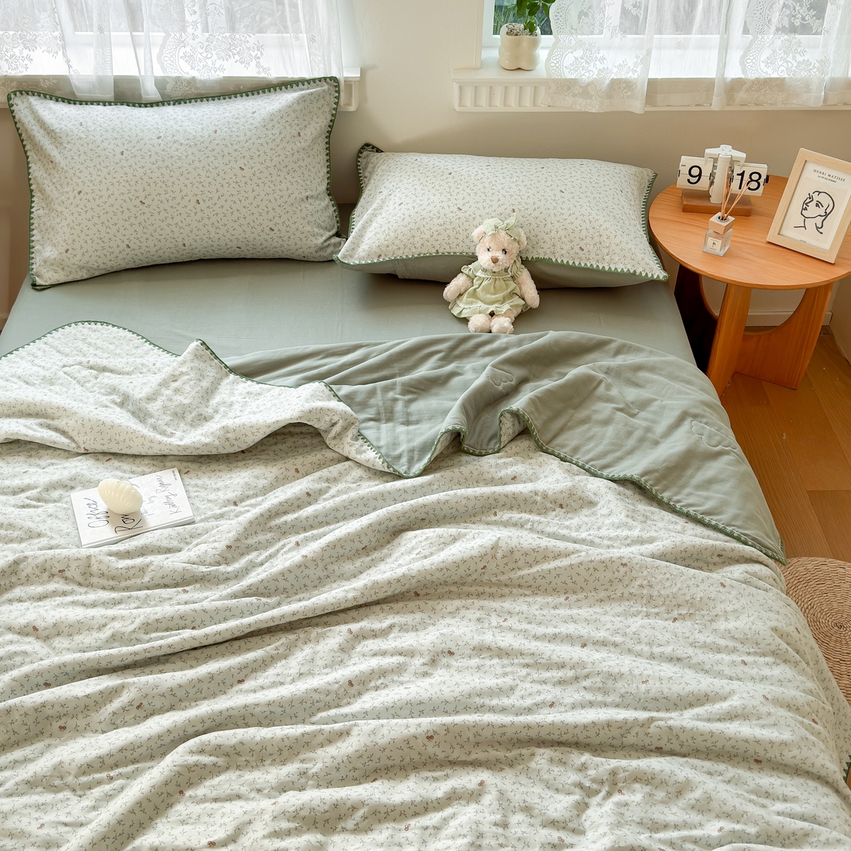 91家纺网 家纺一手货源 找家纺 雯雨家纺 2026新款全棉双层纱新疆棉花夏被空调被被子被芯 雪妮