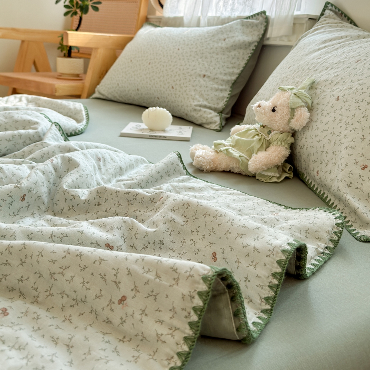 91家纺网 家纺一手货源 找家纺 雯雨家纺 2026新款全棉双层纱新疆棉花夏被空调被被子被芯 雪妮