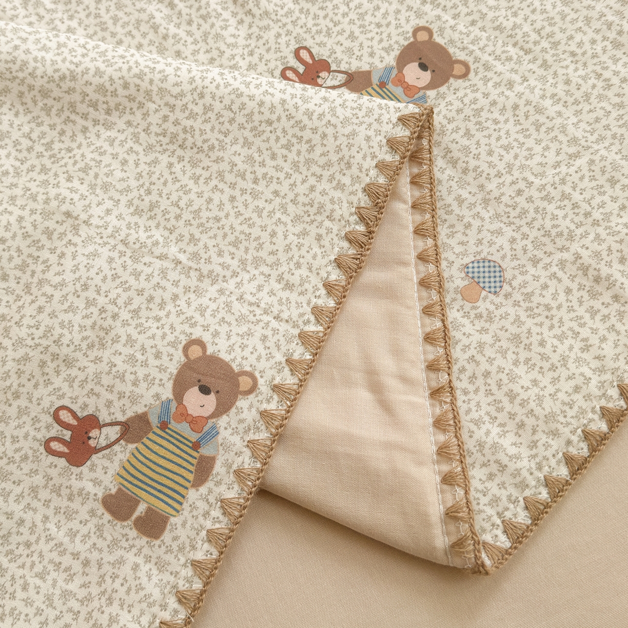 91家纺网 家纺一手货源 找家纺 雯雨家纺 2026新款全棉双层纱新疆棉花夏被空调被被子被芯 朱迪熊-米