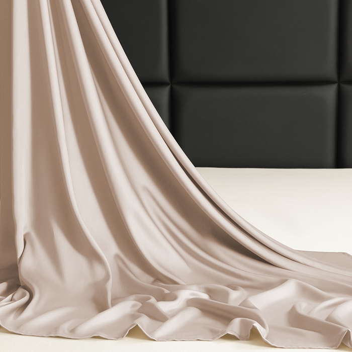 91家纺网 家纺一手货源 找家纺 （总）慕梵家居 2026新款100%莱赛尔天丝纯色单床单60s贡缎床单单件