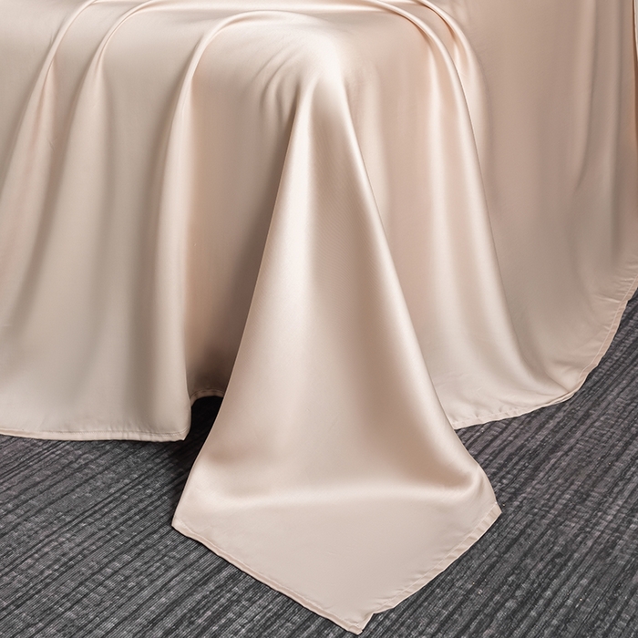 91家纺网 家纺一手货源 找家纺 慕梵家居 2026新款莱赛尔天丝纯色单床单床单单件 古橡粉