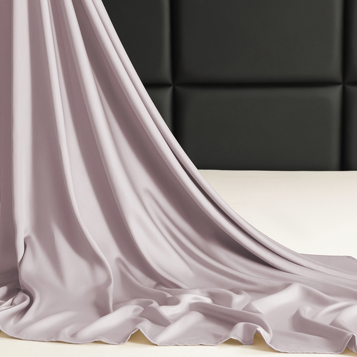 91家纺网 家纺一手货源 找家纺 慕梵家居 2026新款莱赛尔天丝纯色单床单床单单件 莫奈紫