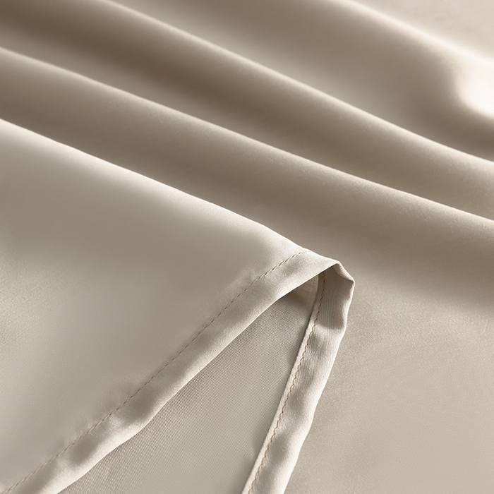 91家纺网 家纺一手货源 找家纺 慕梵家居 2026新款莱赛尔天丝纯色单床单床单单件 纱褐色