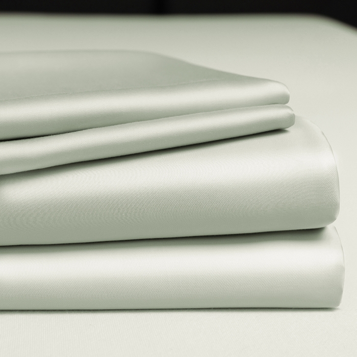 91家纺网 家纺一手货源 找家纺 慕梵家居 2026新款莱赛尔天丝纯色单床单床单单件 纱叶绿