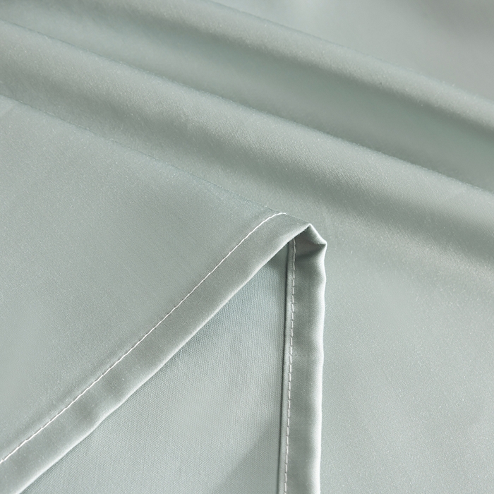 91家纺网 家纺一手货源 找家纺 慕梵家居 2026新款莱赛尔天丝纯色单床单床单单件 圣杯蓝