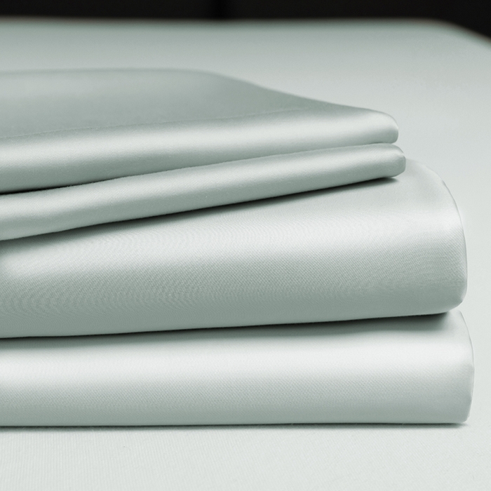 91家纺网 家纺一手货源 找家纺 慕梵家居 2026新款莱赛尔天丝纯色单床单床单单件 圣杯蓝