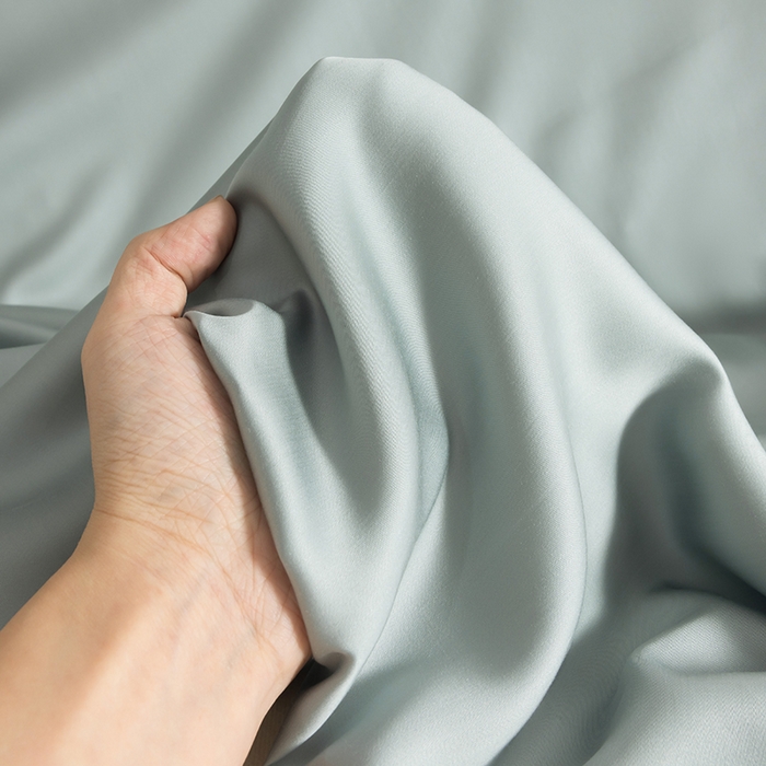 91家纺网 家纺一手货源 找家纺 慕梵家居 2026新款莱赛尔天丝纯色单床单床单单件 圣杯蓝