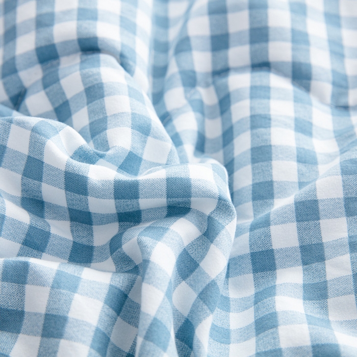 91家纺网 家纺一手货源 找家纺 梦莎被业 2026新款无印风棉花夏被夏凉被空调被 雅格蓝