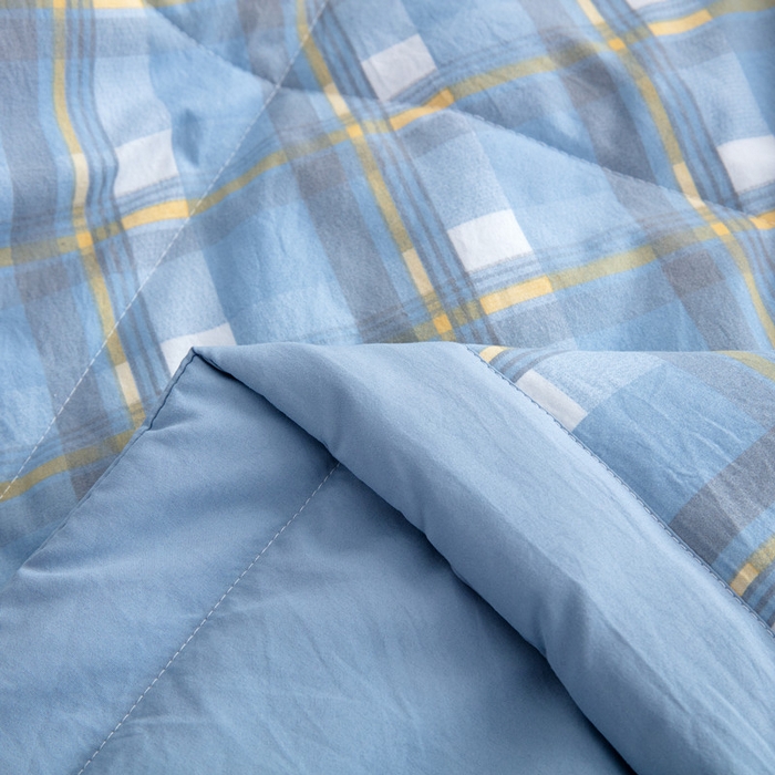 91家纺网 家纺一手货源 找家纺 梦莎被业 2026新款无印风棉花夏被夏凉被空调被 格调金