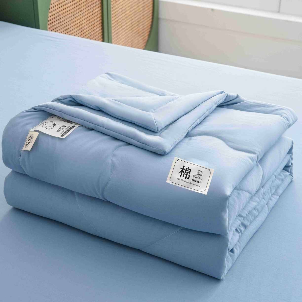 91家纺网 家纺一手货源 找家纺 （总）梦莎被业 2026新款无印风棉花夏被夏凉被空调被