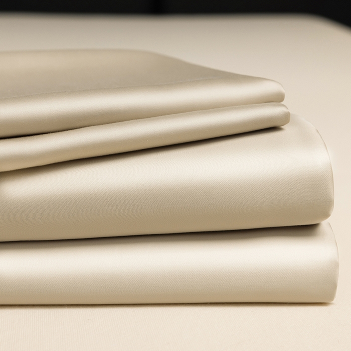 91家纺网 家纺一手货源 找家纺 慕梵家居 2026新款莱赛尔天丝纯色单床单床单单件 月光石