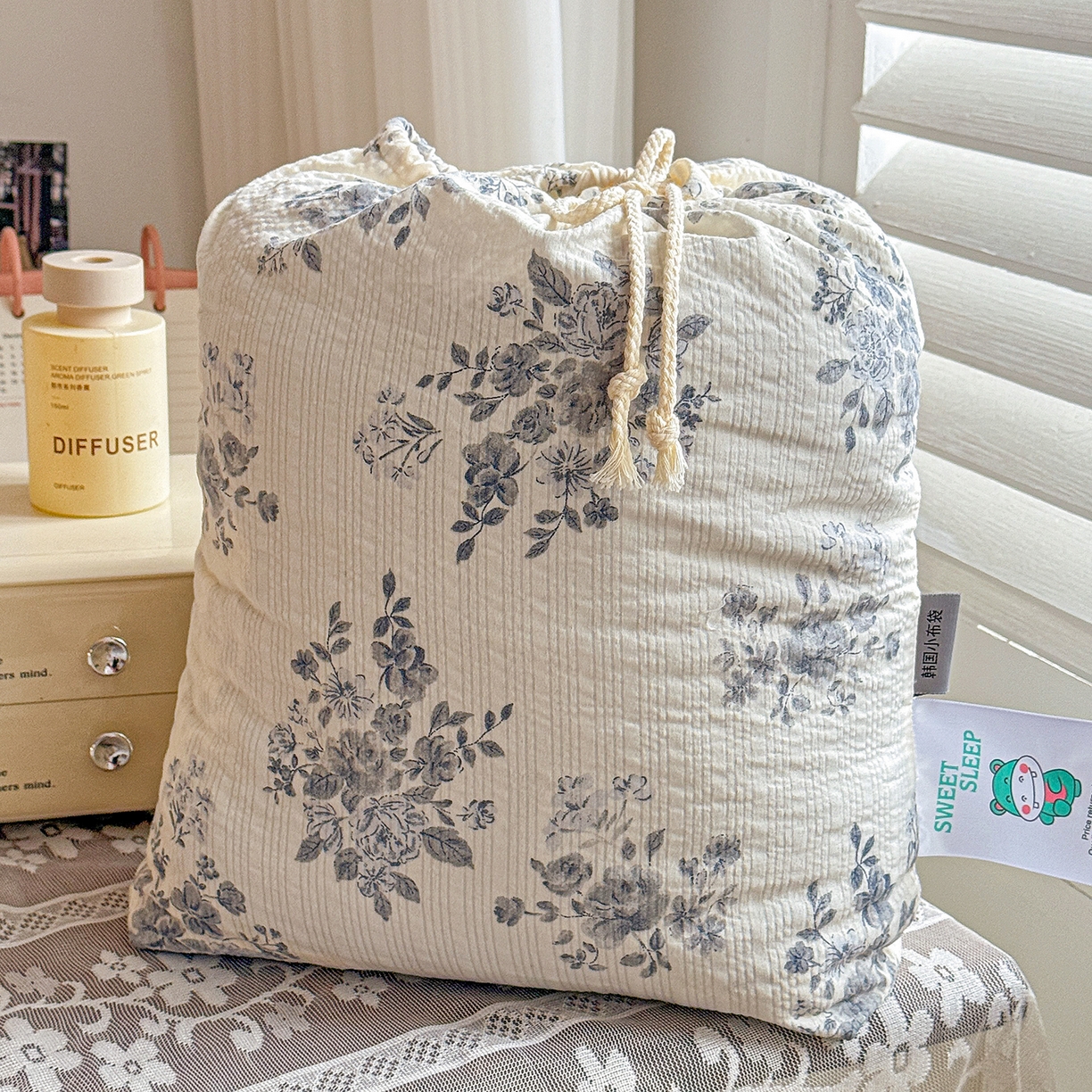 91家纺网 家纺一手货源 找家纺 富米莱（原臻工厂） 2026春夏新款云感泡芙棉复古法式花边床盖床裙被套夏凉被四件套一小红书推荐 复古花边-江南烟雨