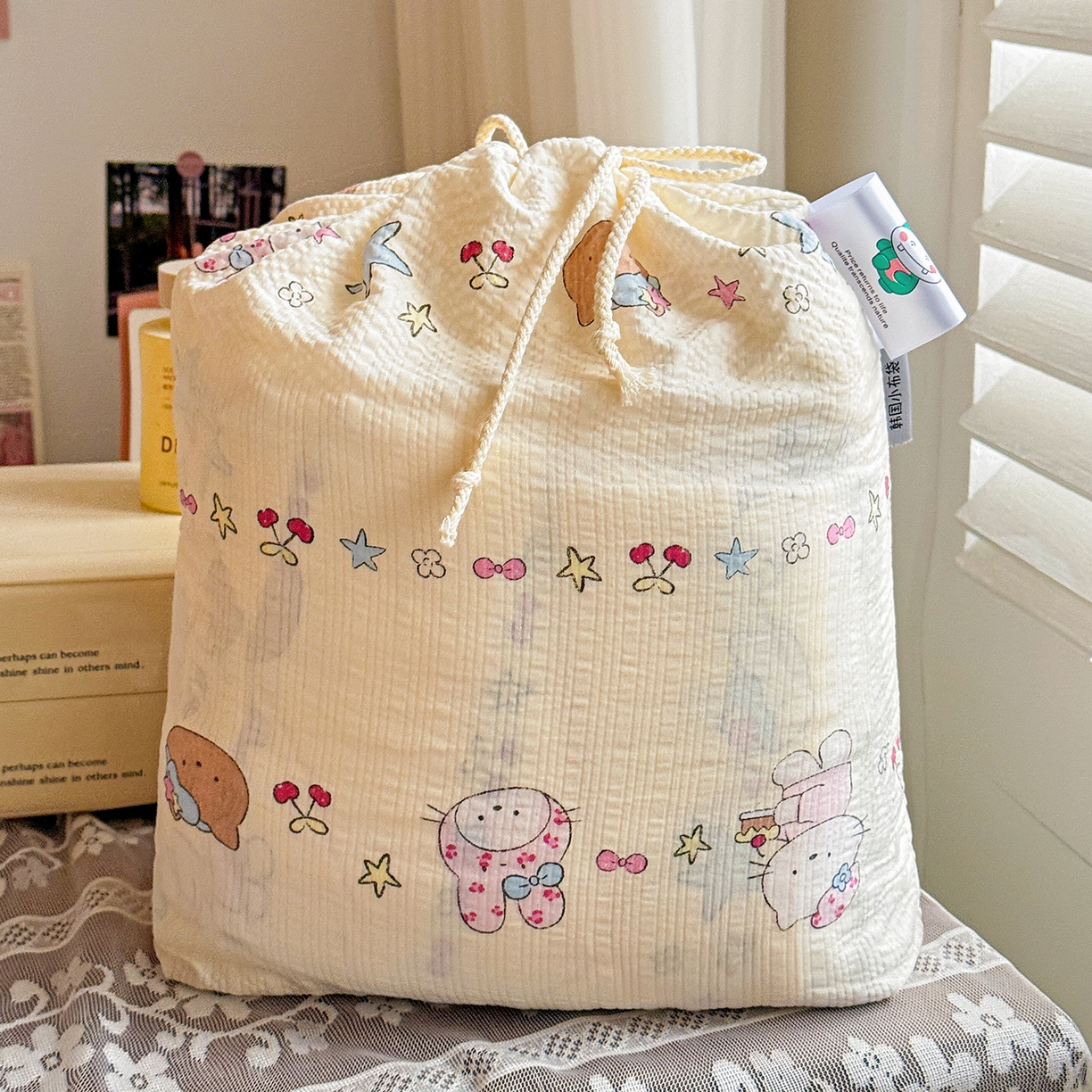 91家纺网 家纺一手货源 找家纺 富米莱（原臻工厂） 2026春夏新款云感泡芙棉复古法式花边床盖床裙被套夏凉被四件套一小红书推荐 复古花边-星月童话