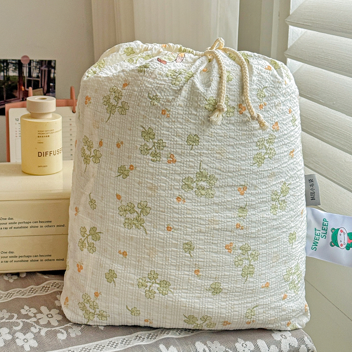 91家纺网 家纺一手货源 找家纺 富米莱（原臻工厂） 2026春夏新款云感泡芙棉复古法式花边床盖床裙被套夏凉被四件套一小红书推荐 复古花边-幸运草语