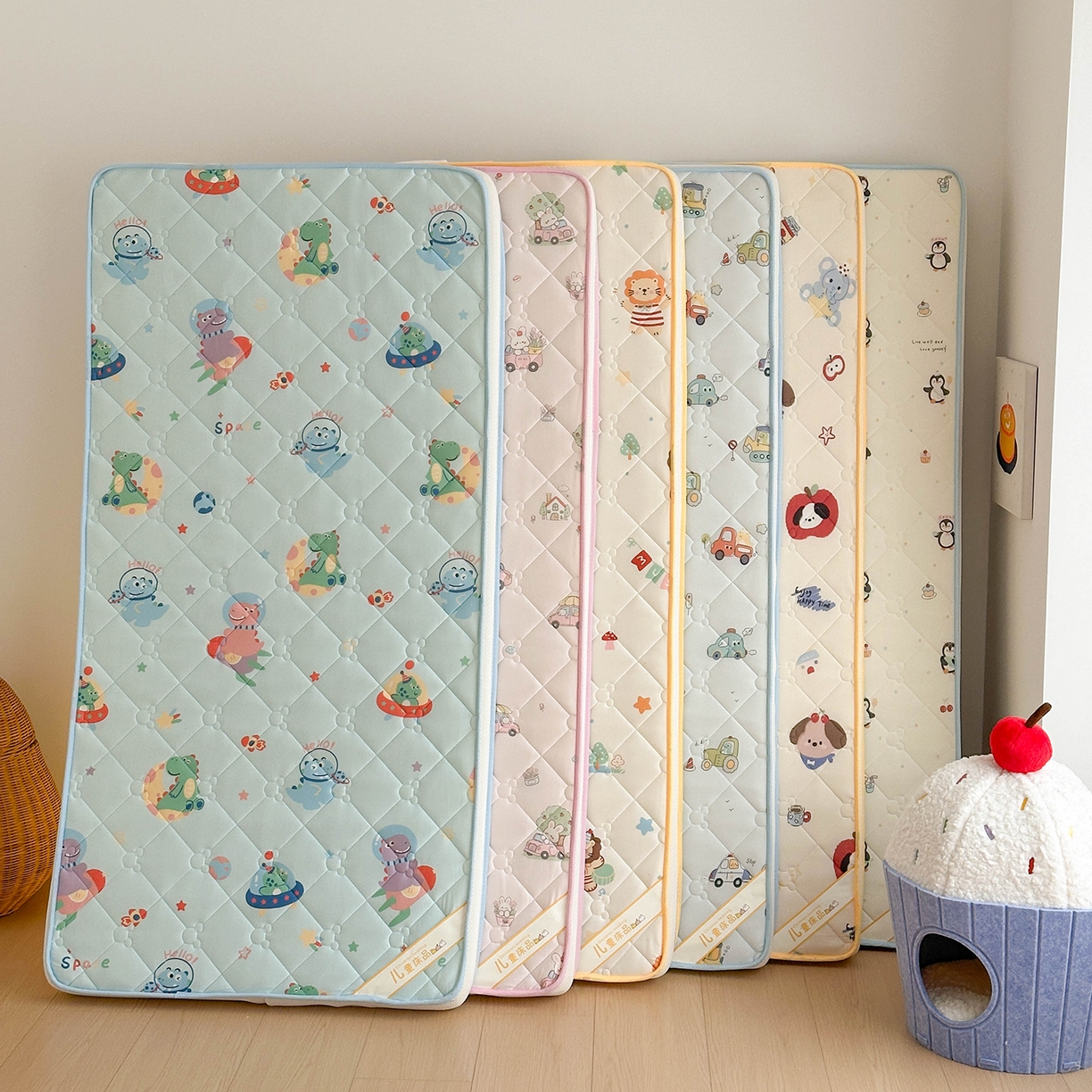 91家纺网 家纺一手货源 找家纺 （总）嗨生活 2026新款儿童硅胶记忆海绵床垫