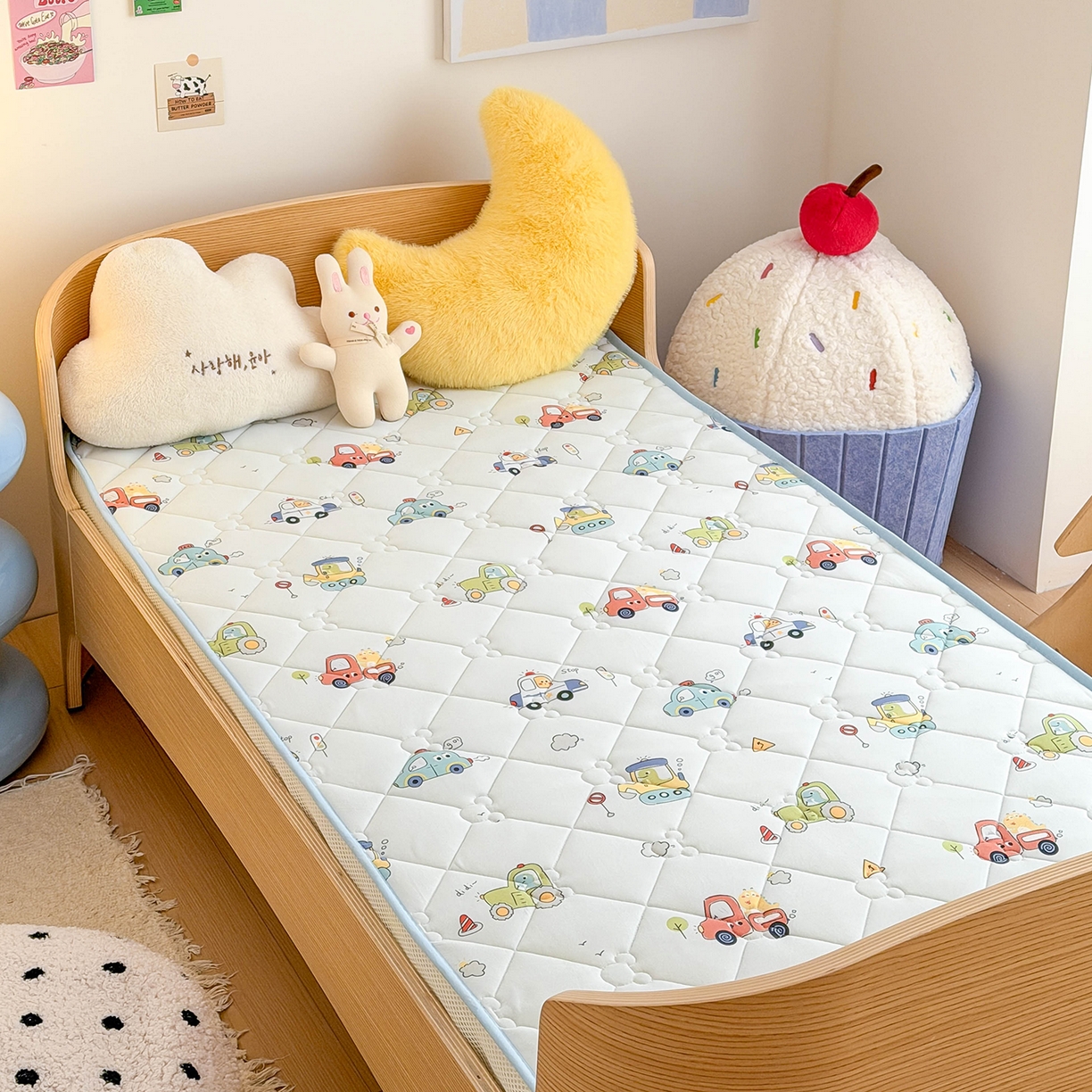 91家纺网 家纺一手货源 找家纺 （总）嗨生活 2026新款儿童硅胶记忆海绵床垫