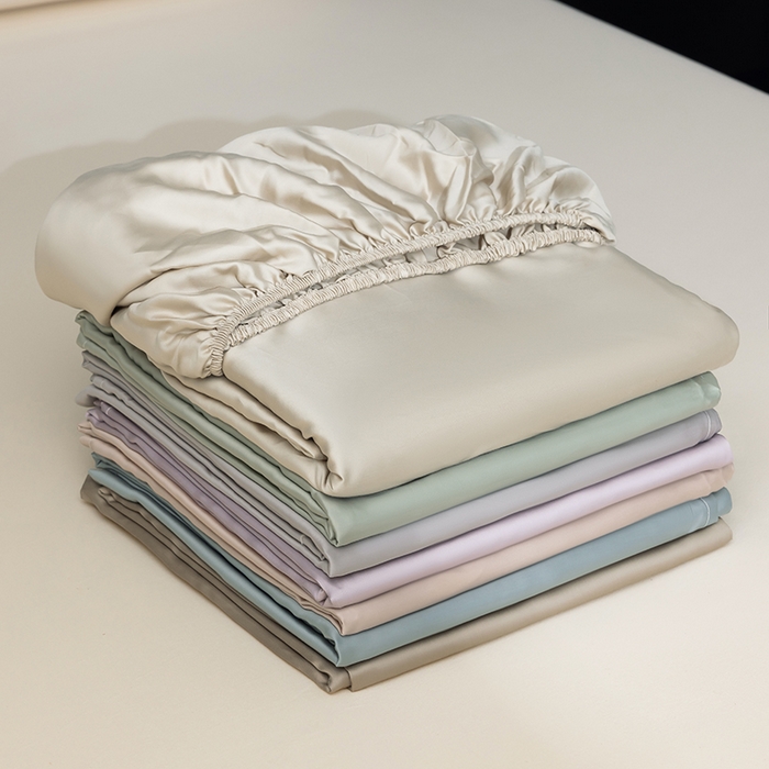 91家纺网 家纺一手货源 找家纺 （总）慕梵家居 2026新款100%莱赛尔60s天丝纯色单床笠床罩