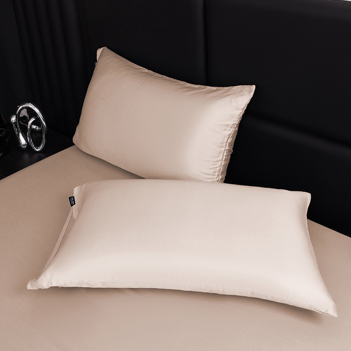 91家纺网 家纺一手货源 找家纺 慕梵家居 2026新款莱赛尔天丝纯色单床笠床笠单件 古橡粉