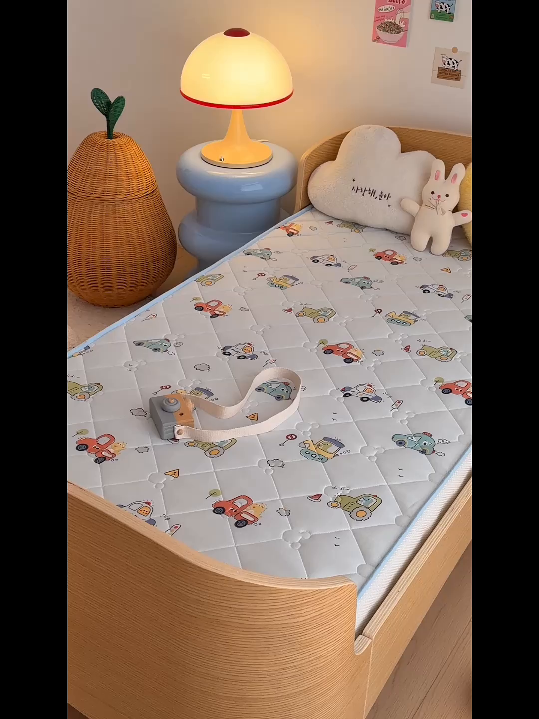 91家纺网 家纺一手货源 找家纺 嗨生活 2026新款儿童硅胶记忆海绵床垫 飞驰汽车