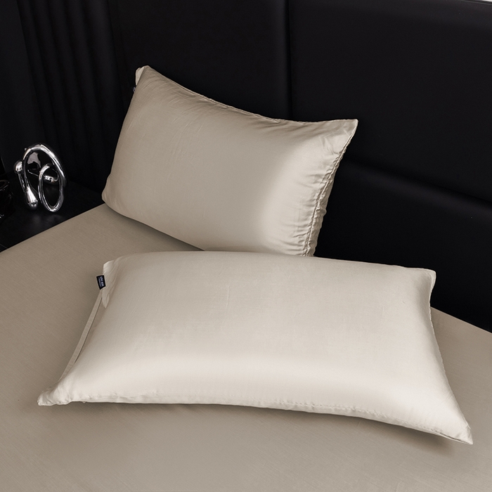 91家纺网 家纺一手货源 找家纺 慕梵家居 2026新款莱赛尔天丝纯色单床笠床笠单件 纱褐色